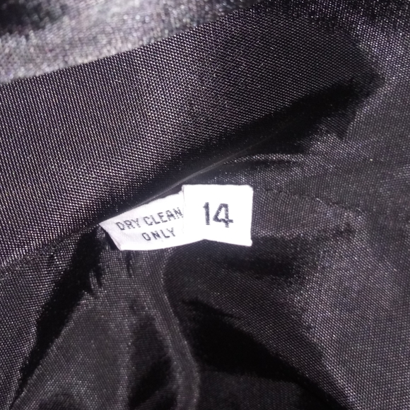 J.Hilary Black Wool Trench Coat Size 14 - Picture 12 of 16